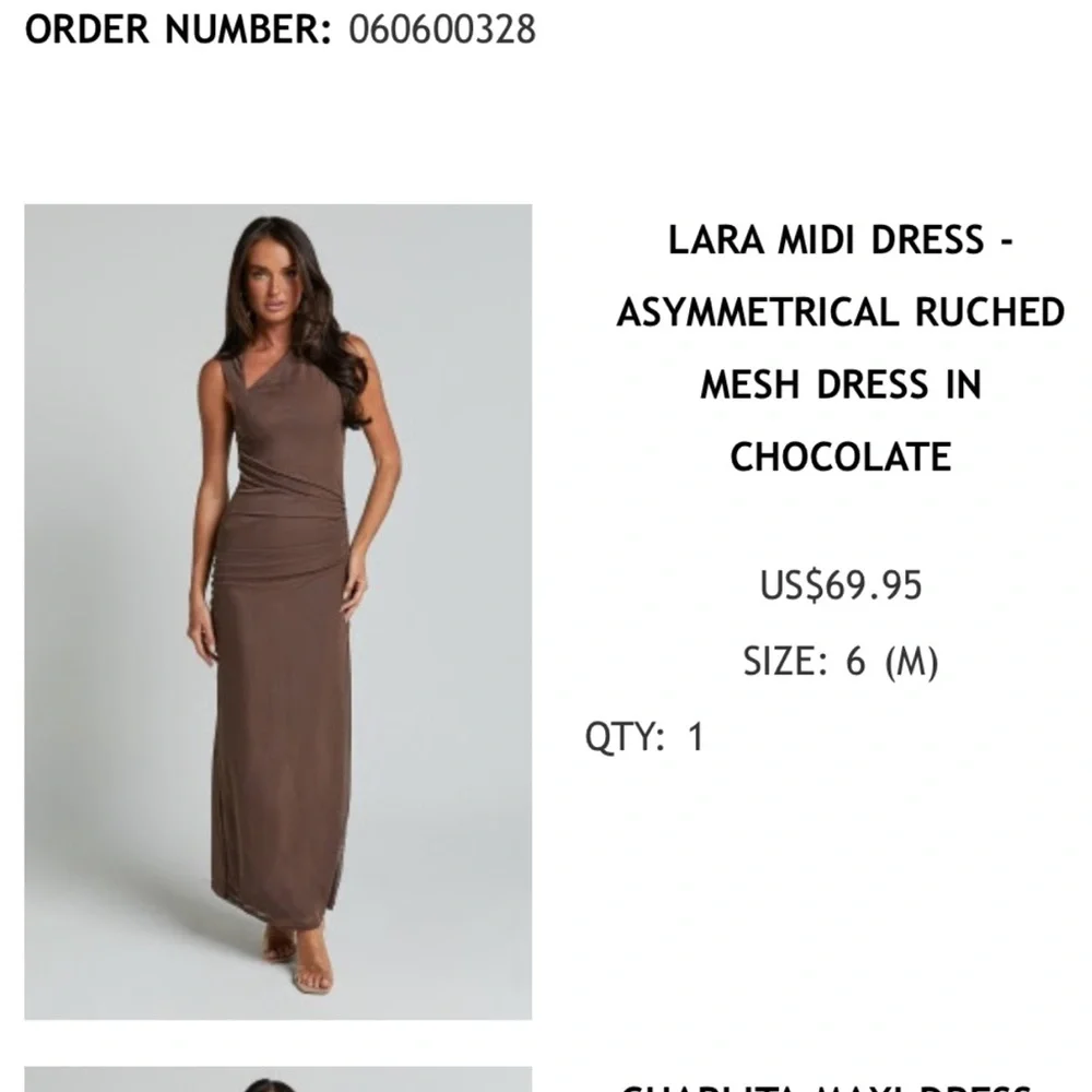 Brown Maxi Dress - Picture 2 of 2